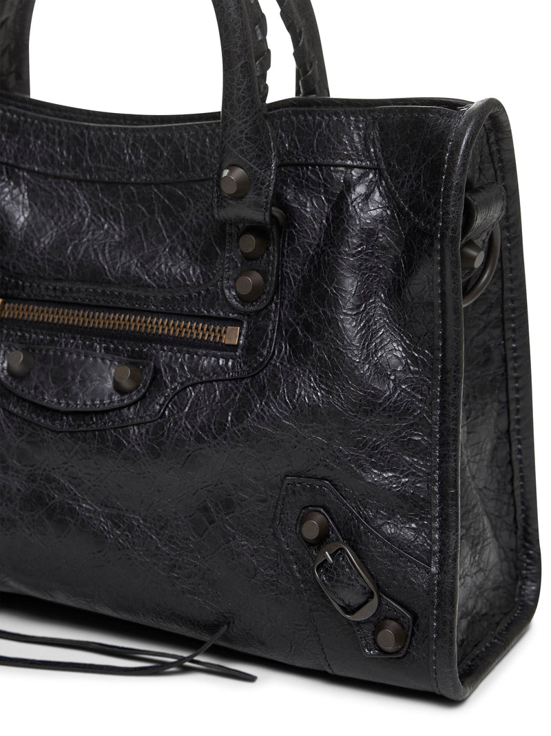 Balenciaga Le City Shoulder Bag — Black Lambskin