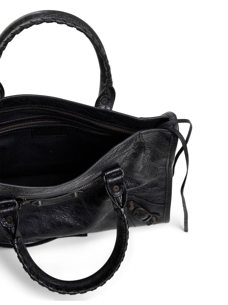 Balenciaga Le City Shoulder Bag — Black Lambskin