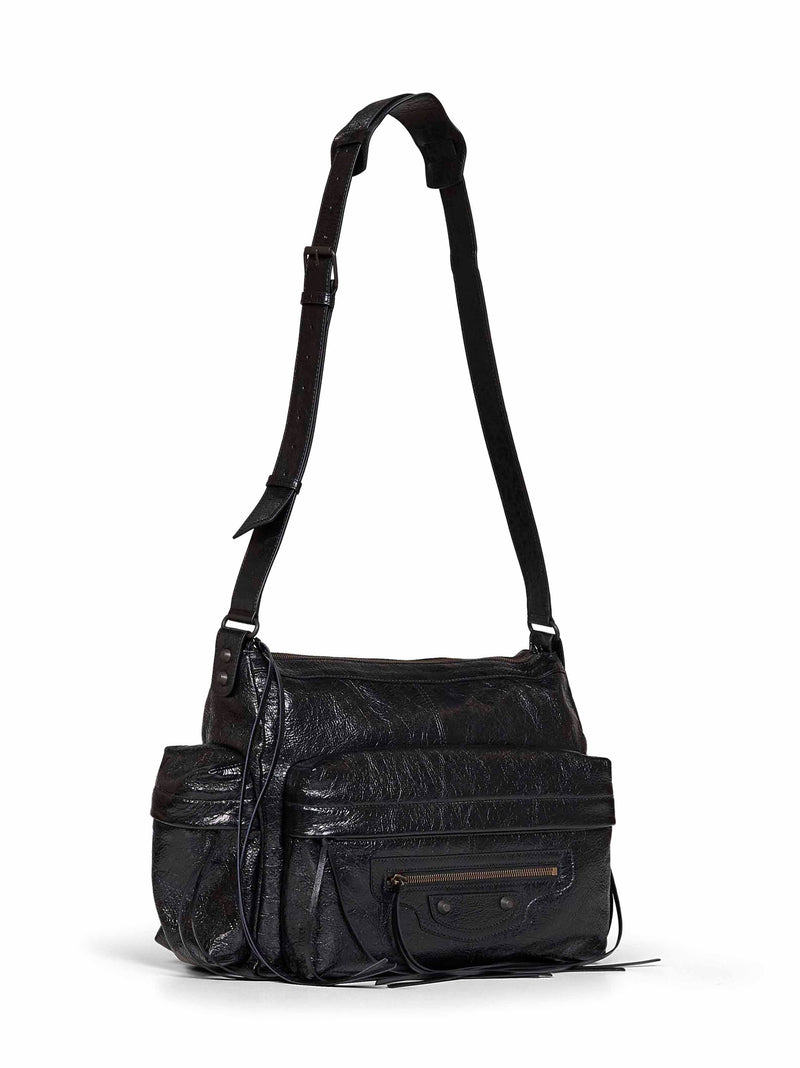 Balenciaga Crossbody Bag — Black Goatskin