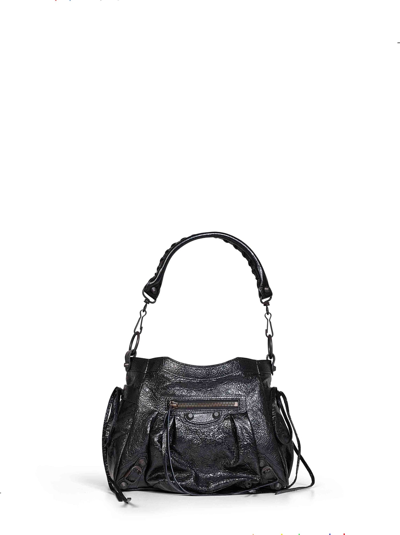 Balenciaga Le City Shoulder Bag — Black Goatskin