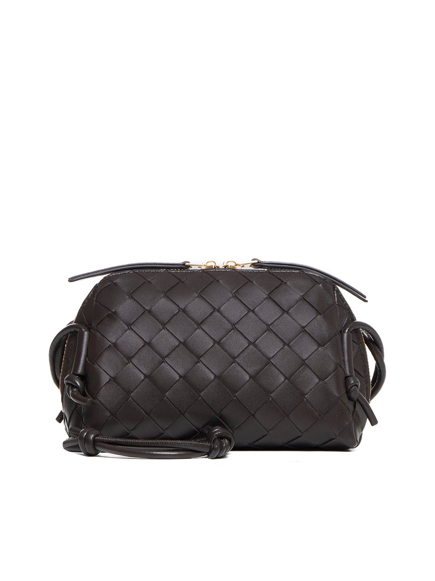 Bottega Veneta Shoulder Bag — Brown Lambskin
