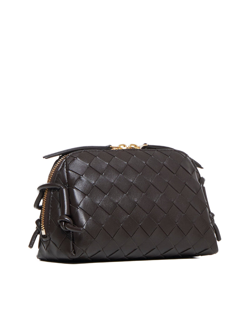 Bottega Veneta Shoulder Bag — Brown Lambskin