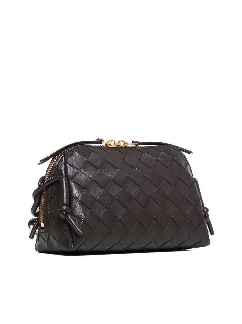 Bottega Veneta Shoulder Bag — Brown Lambskin