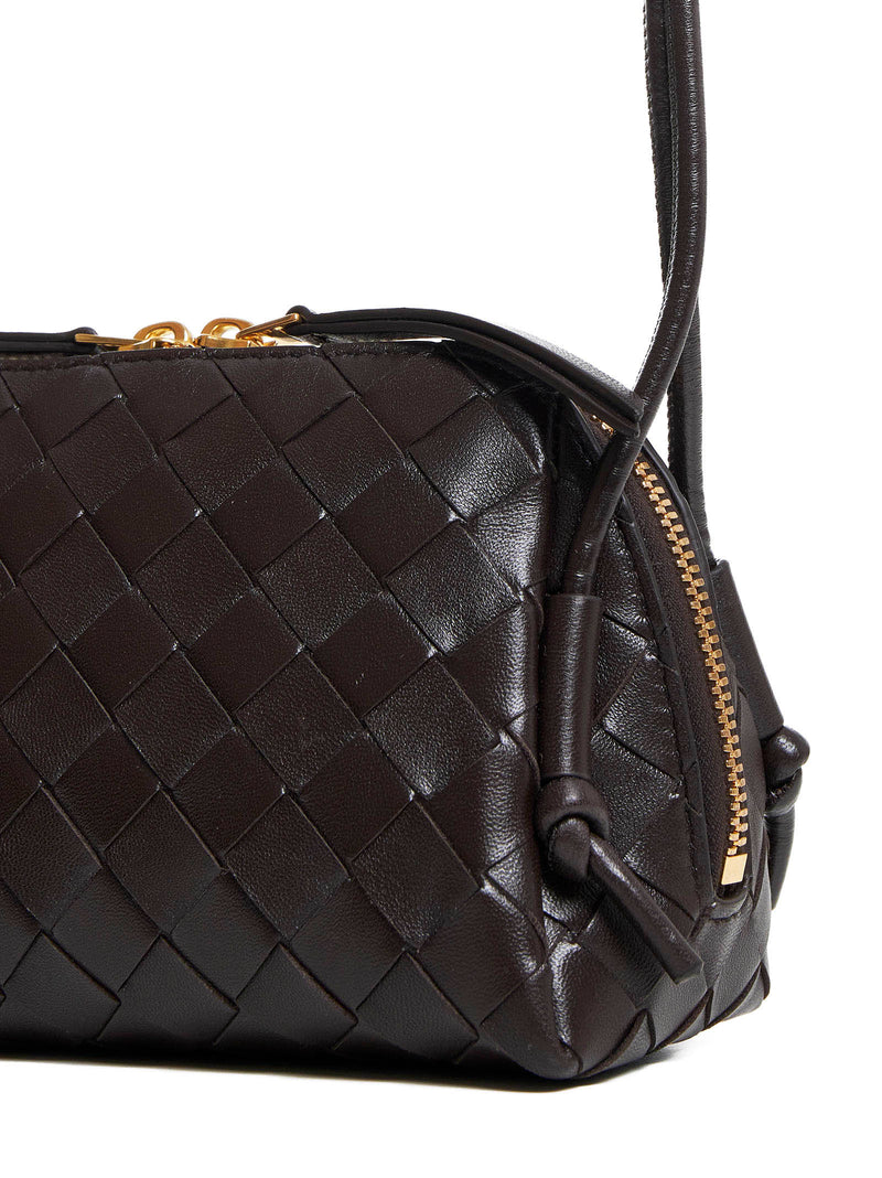 Bottega Veneta Shoulder Bag — Brown Lambskin