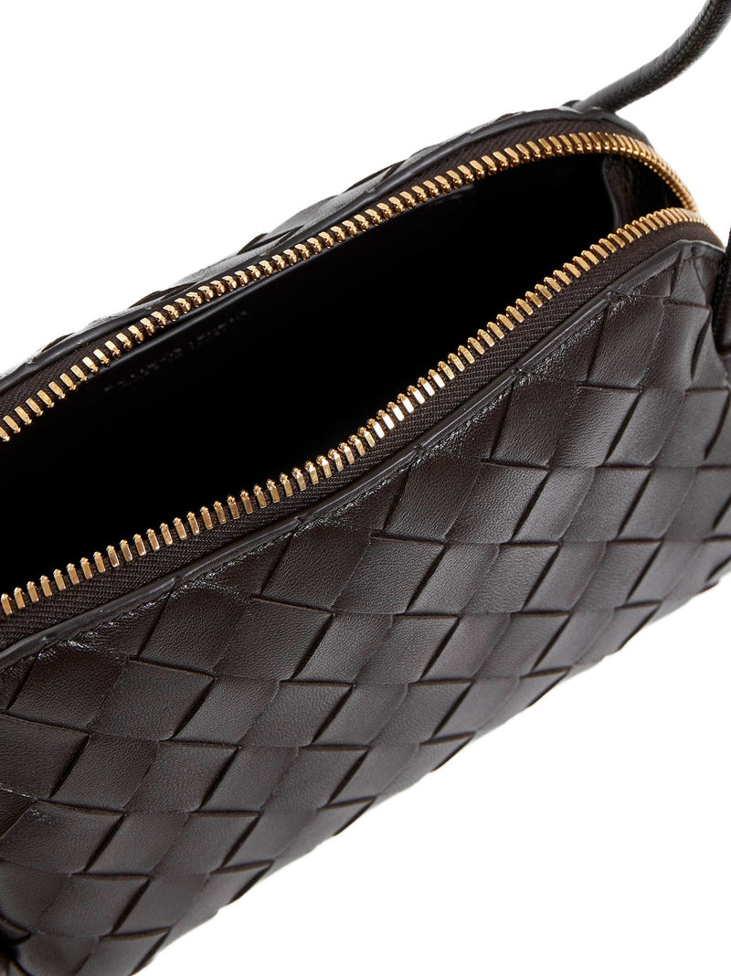 Bottega Veneta Shoulder Bag — Brown Lambskin