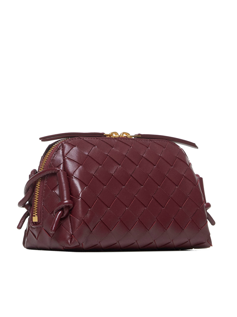 Bottega Veneta Shoulder Bag — Burgundy Lambskin