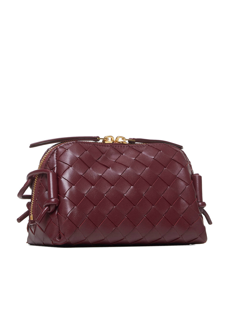 Bottega Veneta Shoulder Bag — Burgundy Lambskin