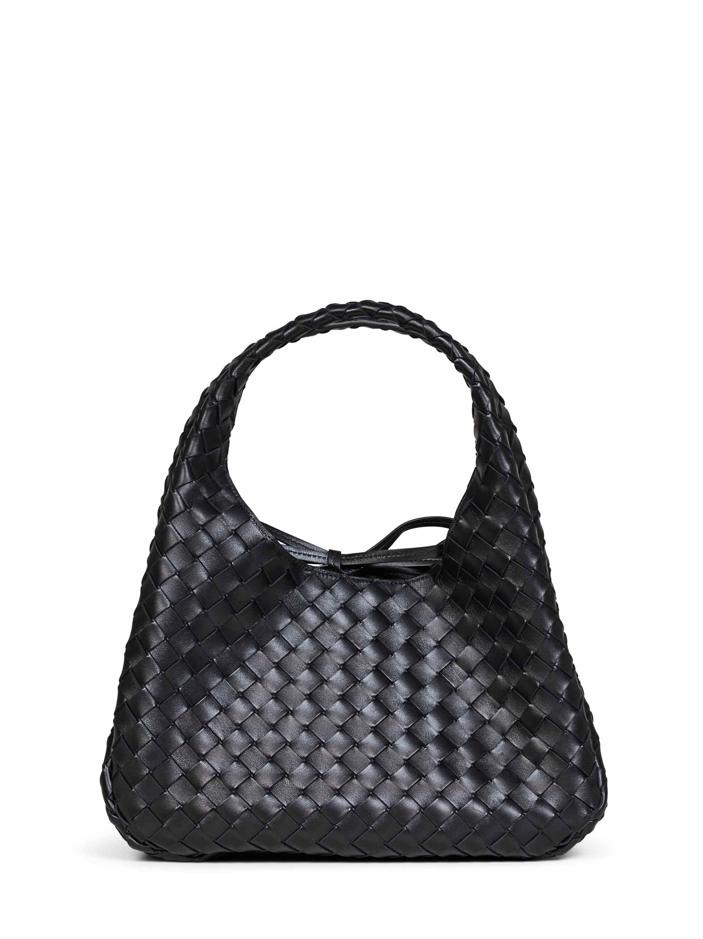Bottega Veneta Shoulder Bag — Black Lambskin
