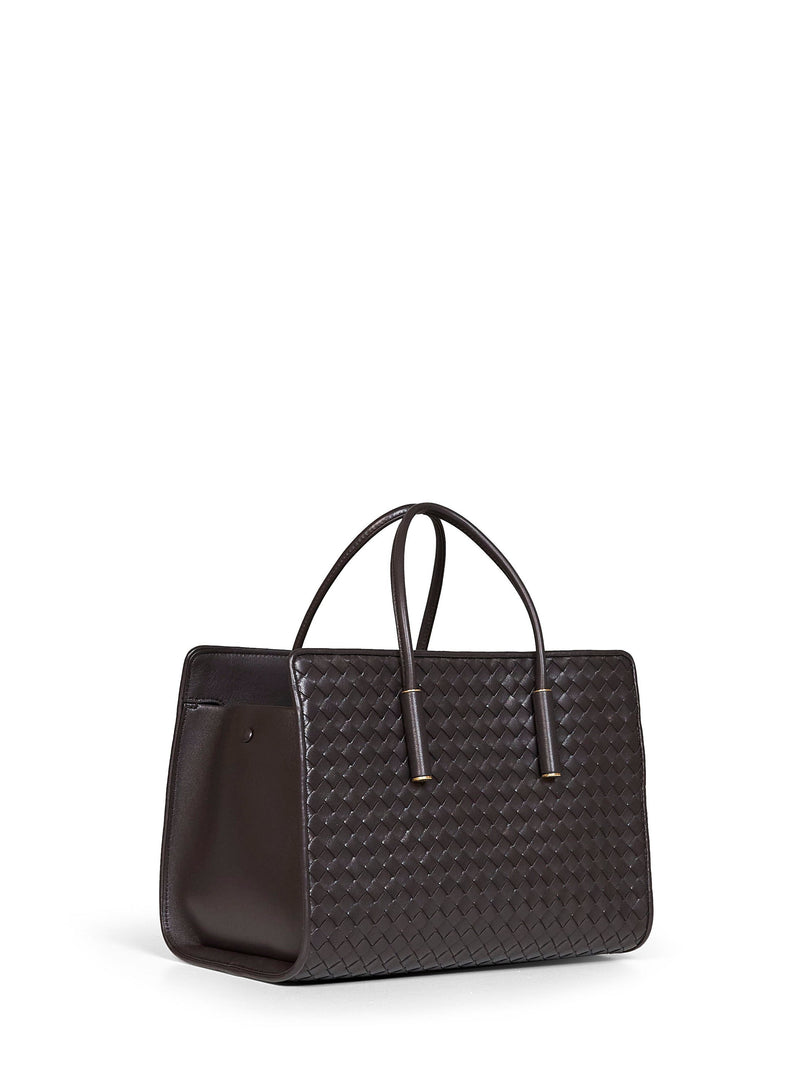 Bottega Veneta Tote Bag — Brown Lambskin