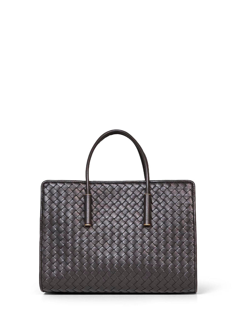 Bottega Veneta Tote Bag — Brown Lambskin