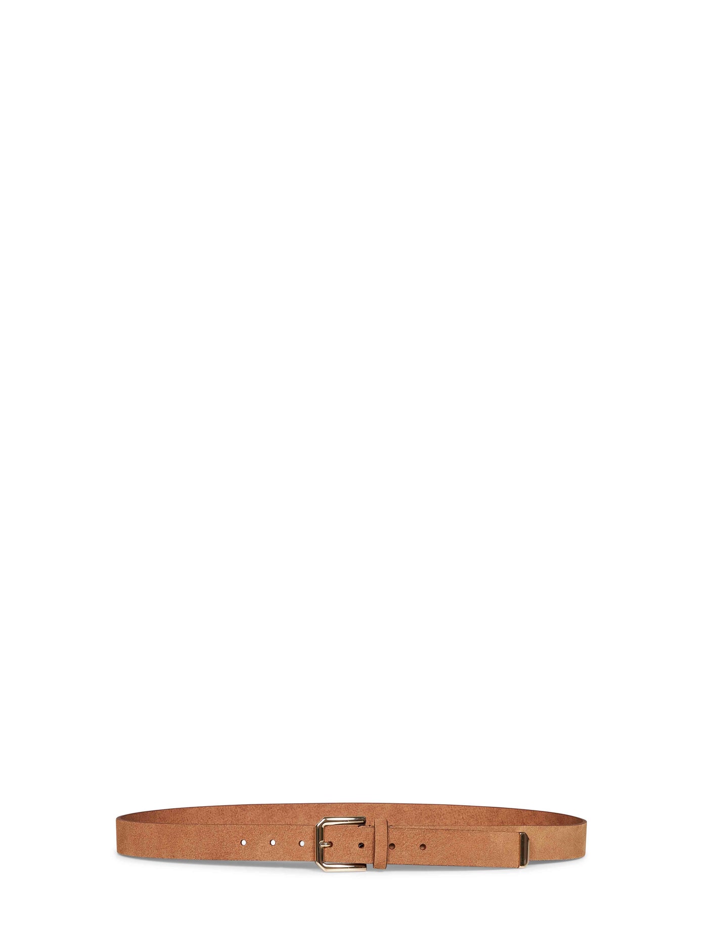 Brunello Cucinelli Reversed Calf Leather Belt — Brown