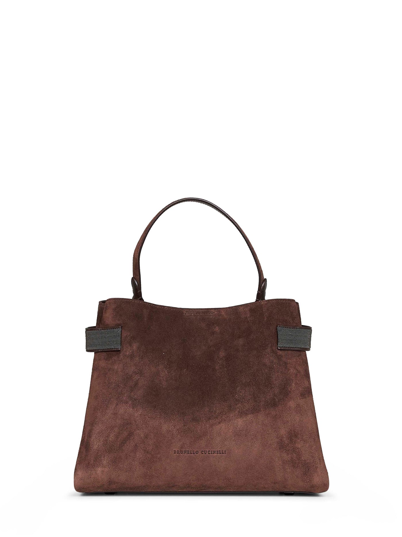 Brunello Cucinelli Top Handle Bag — Brown Leather