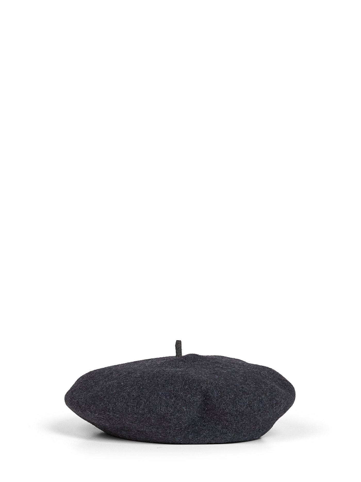 Brunello Cucinelli Mcap90136-C2803 Wool Beret — Gray Berets