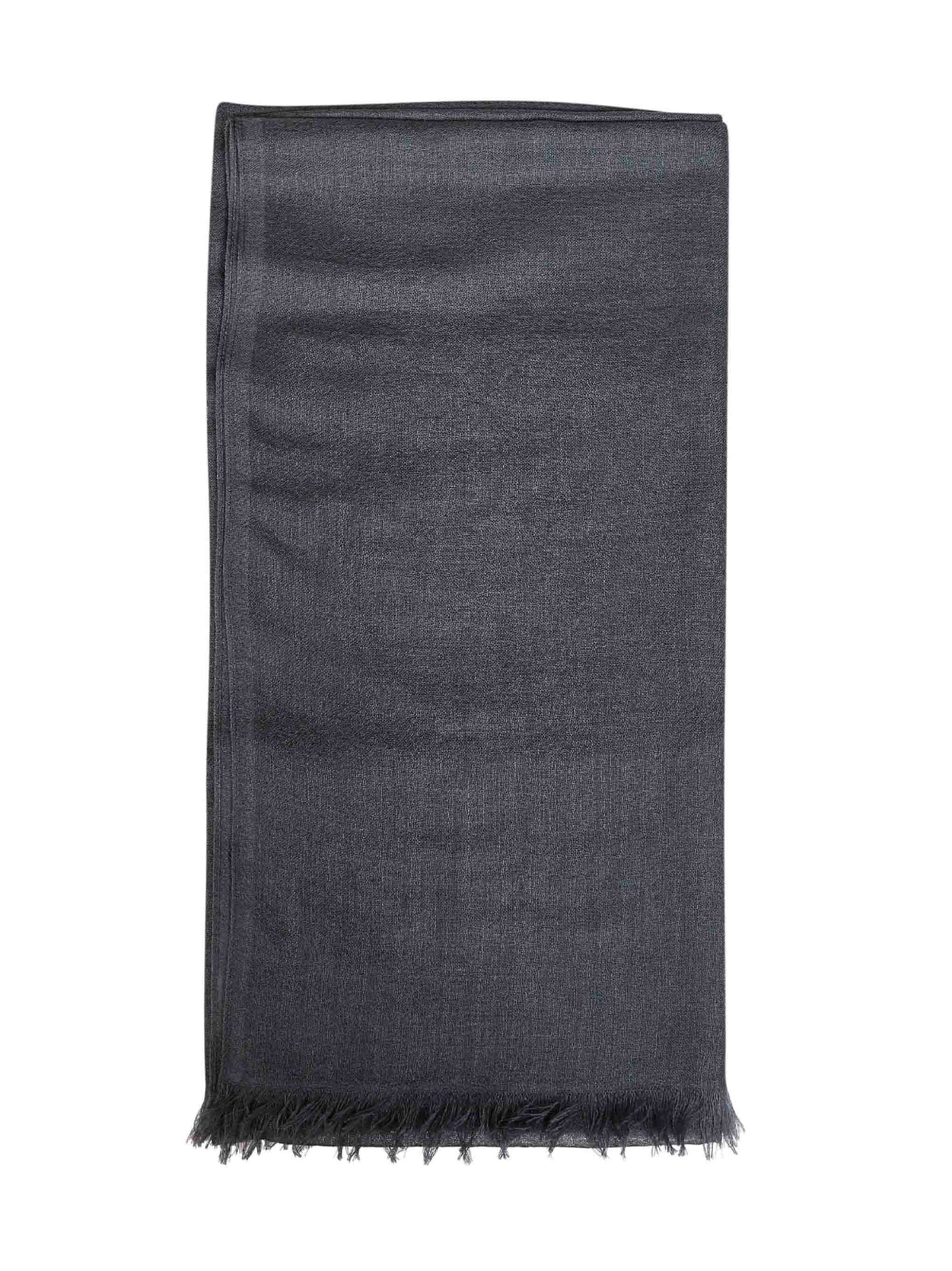 Brunello Cucinelli Cashmere And Silk Scarf — Gray Scarfs