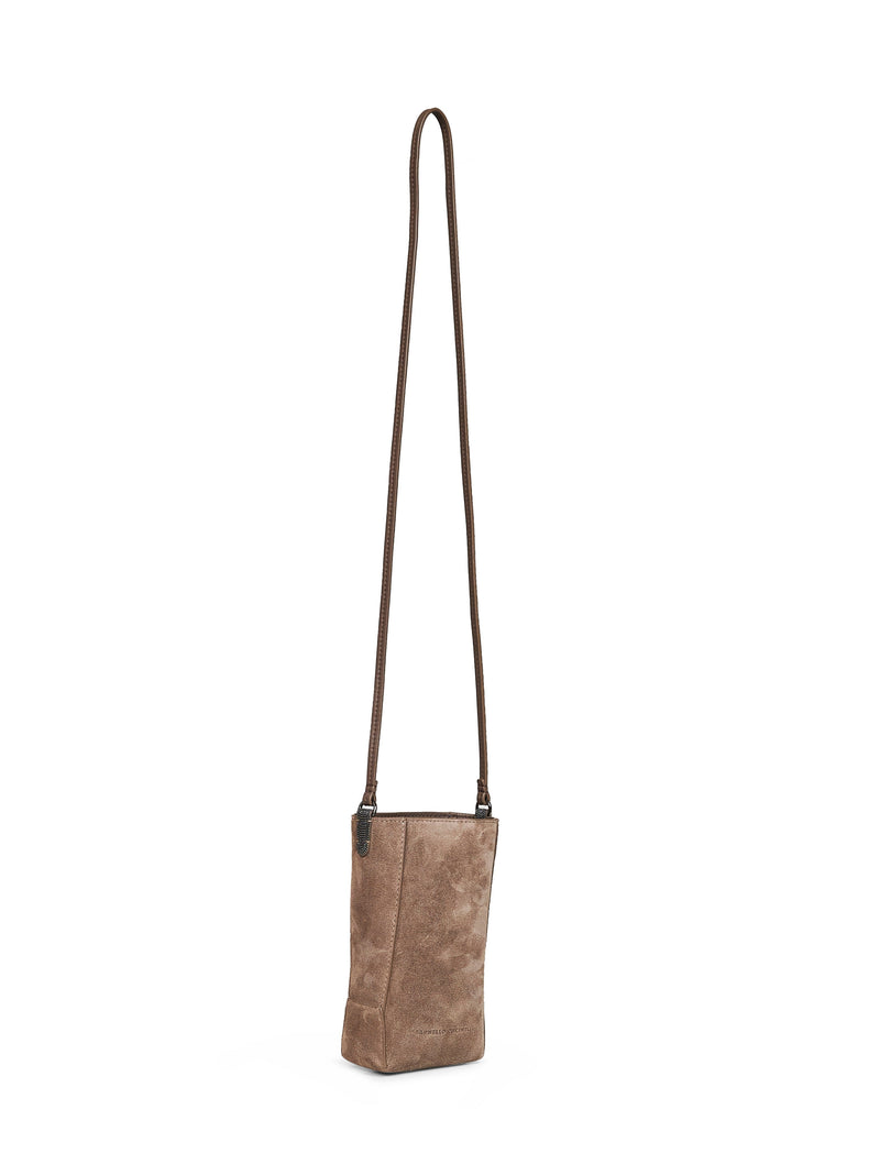 Brunello Cucinelli Crossbody Bag — Brown Paper
