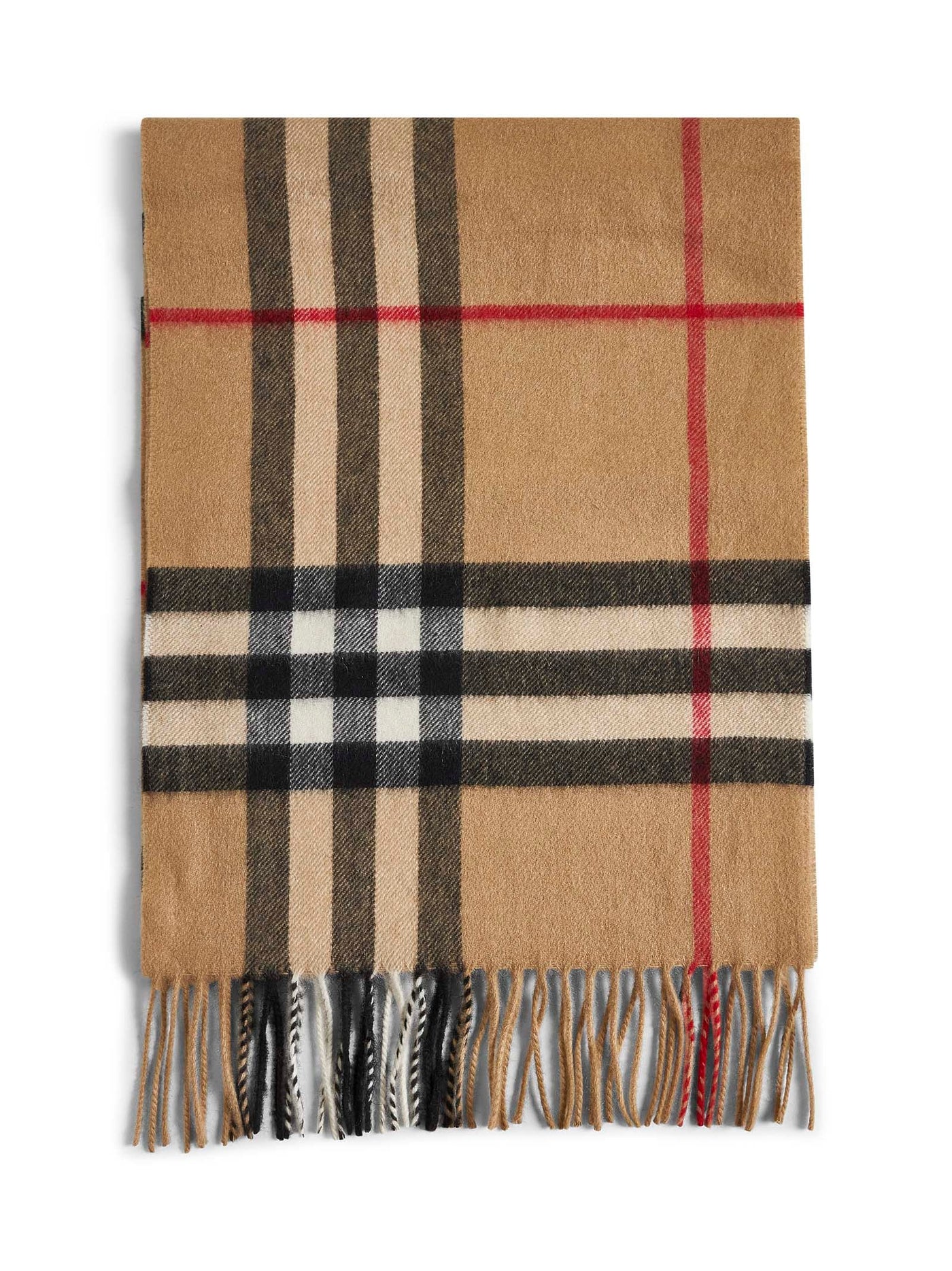 Burberry Check Cashmere Scarf — Beige Scarfs