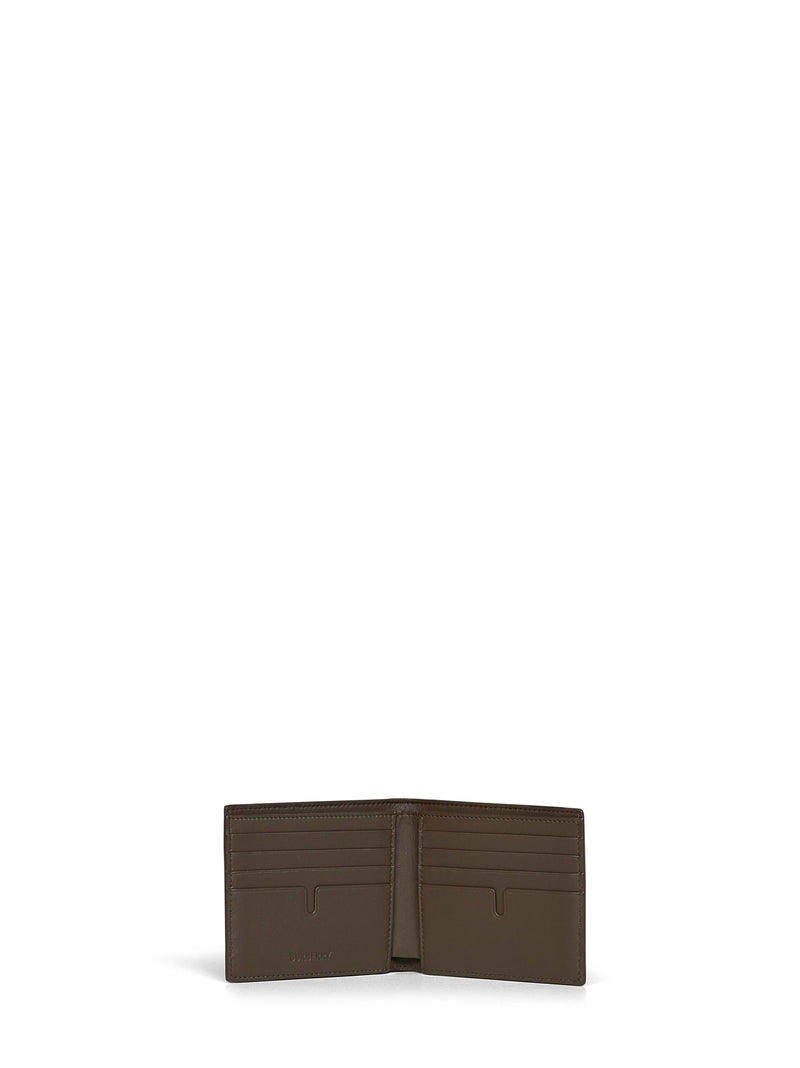 Burberry Check Wallet — Beige Polyurethane & Cardholders