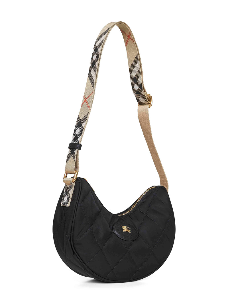 Burberry Quilted Nylon Crossbody Bag — Black Polyamide