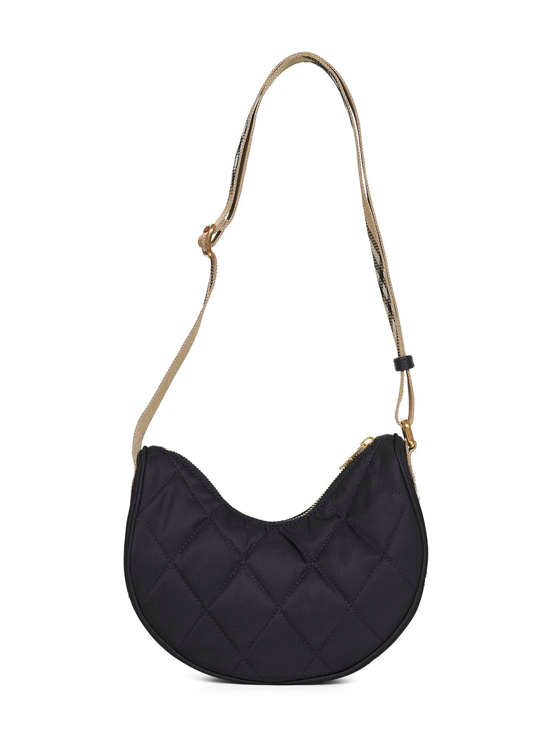 Burberry Quilted Nylon Crossbody Bag — Black Polyamide