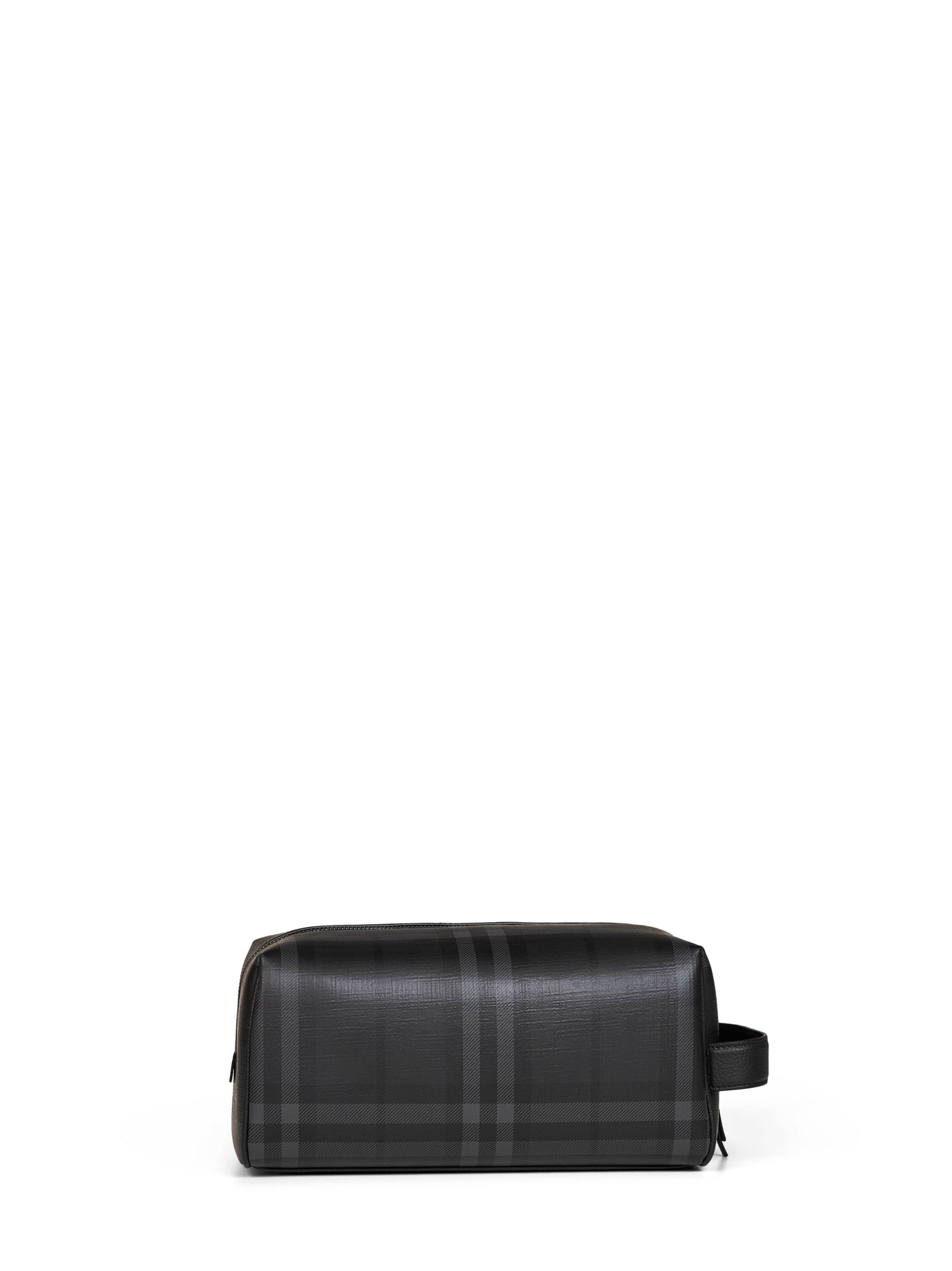 Burberry Check Canvas Toiletry Case — Black Polyurethane Wallets & Cardholders