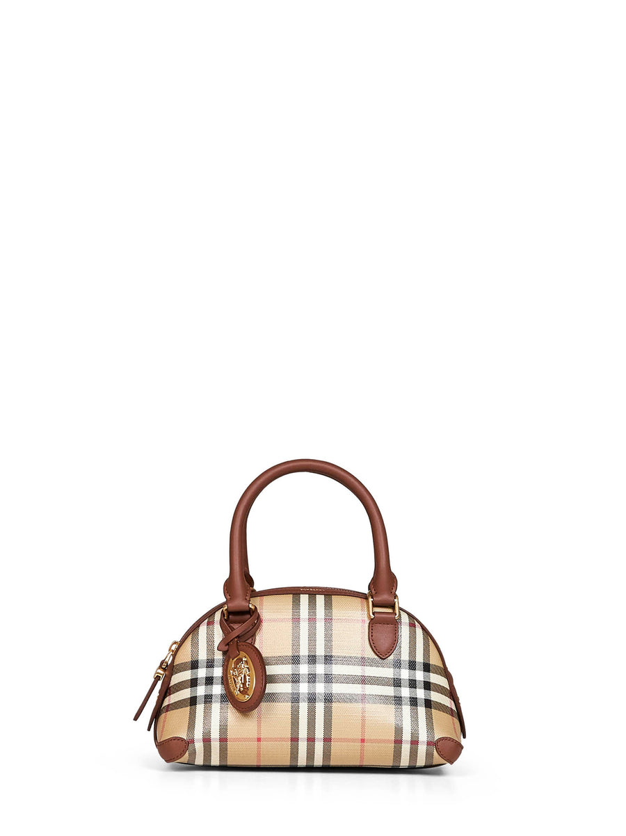 Burberry Primrose Top Handle Bag — Beige Cotton