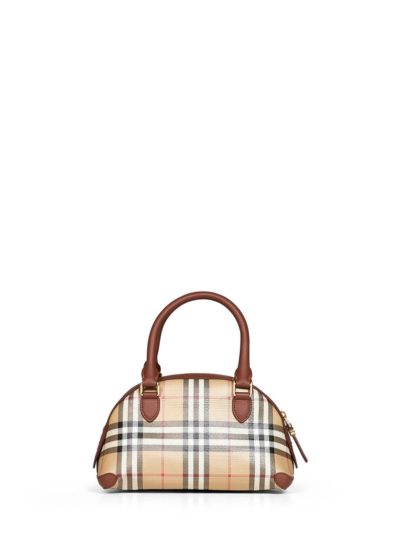 Burberry Primrose Top Handle Bag — Beige Cotton