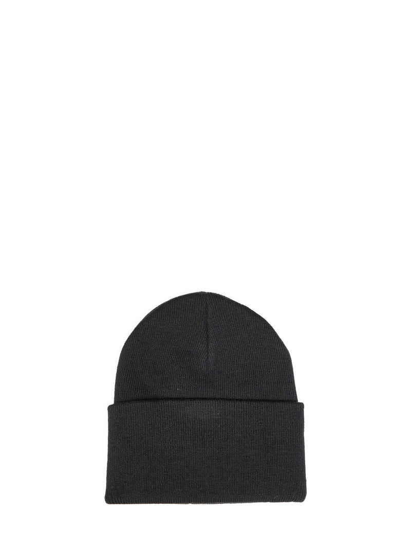Carhartt Wip I020222-3t6xx Logo-Patch Knit Beanie — Green Acrylic Beanies