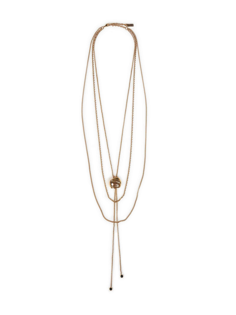 Chloé Layered Multi-Chain Necklace — Gold Brass Necklaces