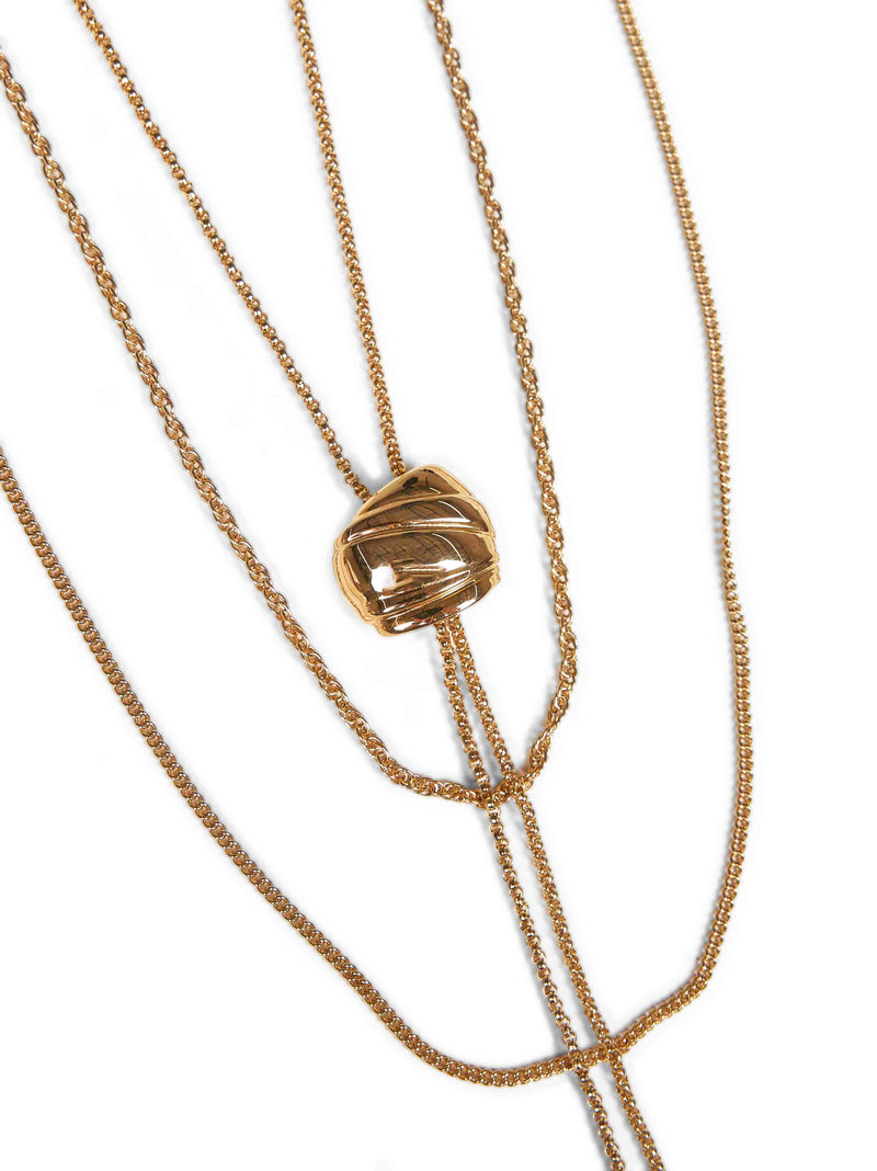 Chloé Layered Multi-Chain Necklace — Gold Brass Necklaces