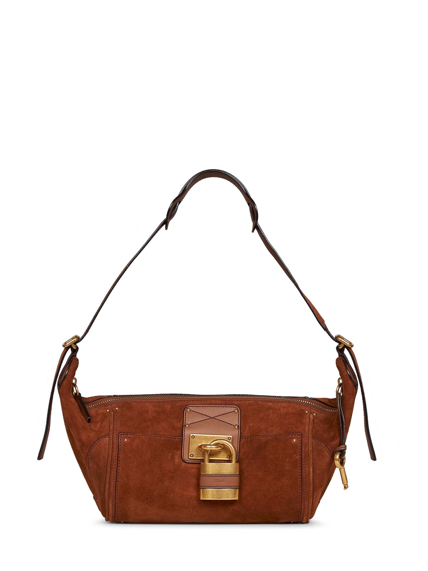 Chloé Paddington Crossbody Bag — Brown Calf Leather