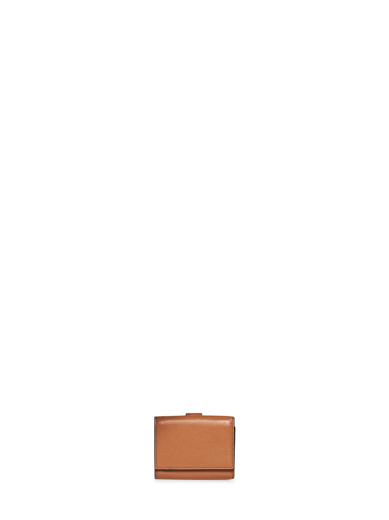 Chloé Grained Calf Leather Wallet — Brown & Purses