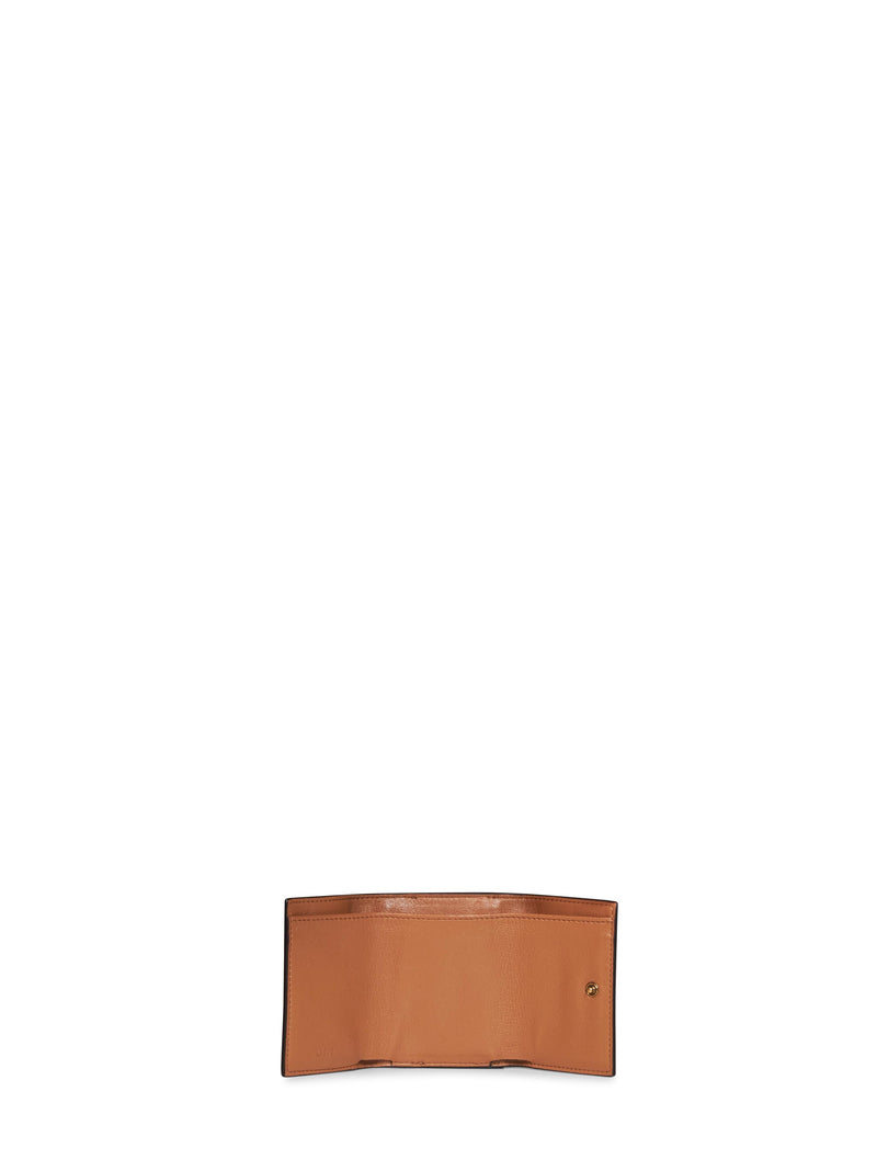 Chloé Grained Calf Leather Wallet — Brown & Purses