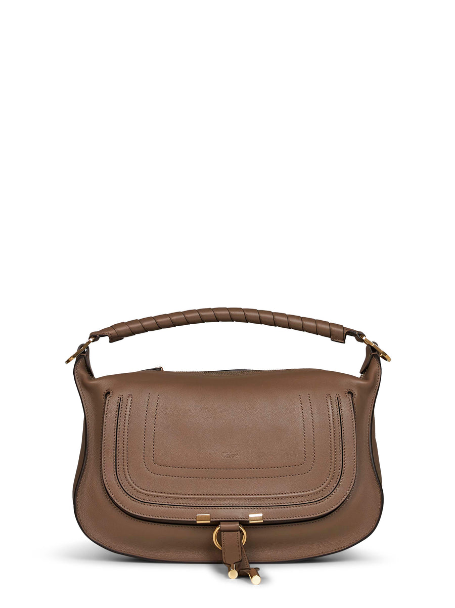 Chloé Marcie Shoulder Bag — Brown Calf Leather