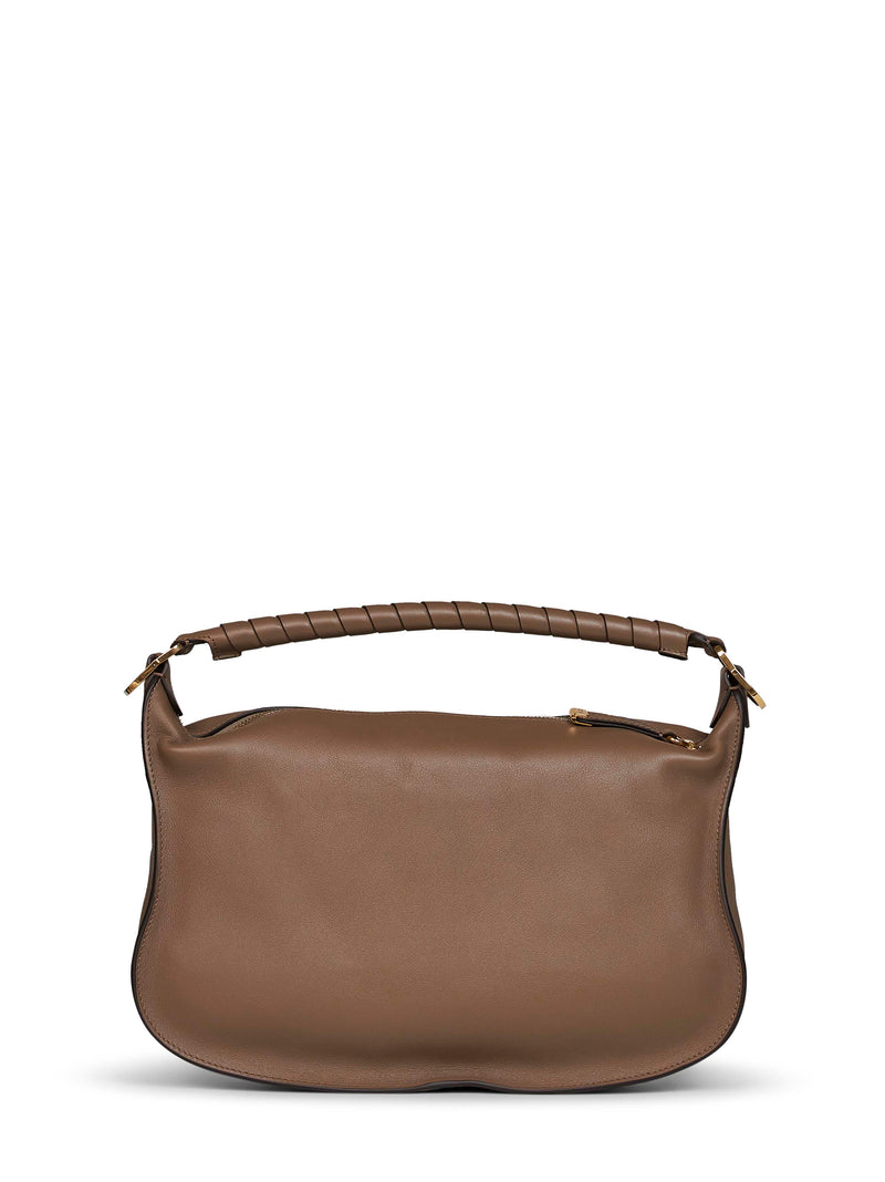 Chloé Marcie Shoulder Bag — Brown Calf Leather