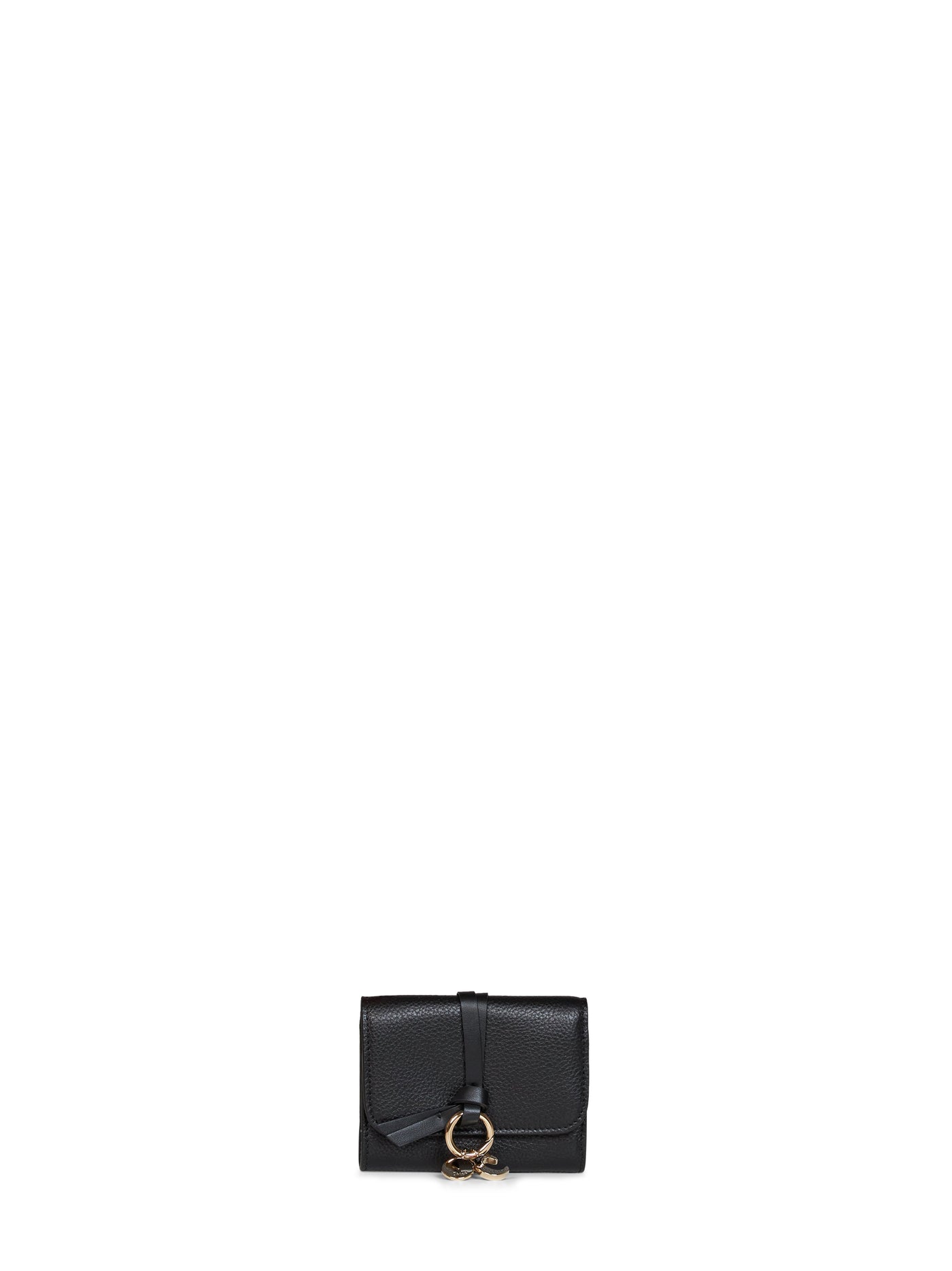 Chloé Alphabet Wallet — Black Calf Leather & Purses