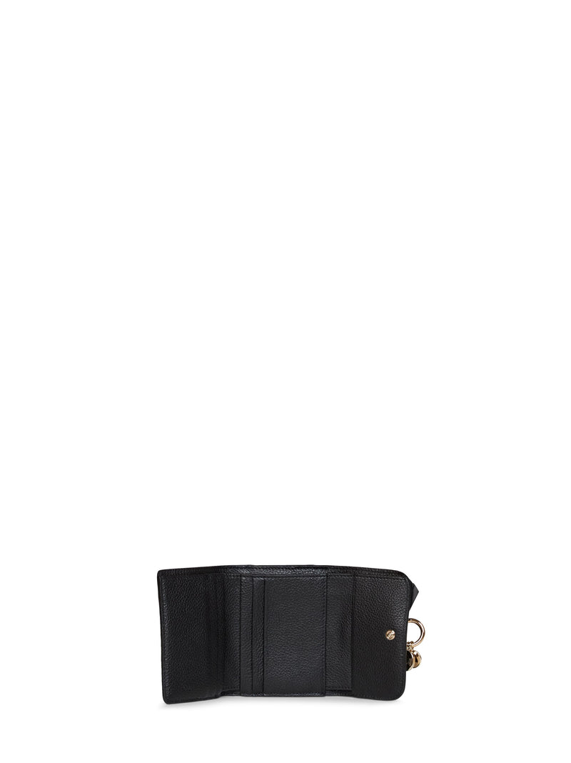 Chloé Alphabet Wallet — Black Calf Leather & Purses