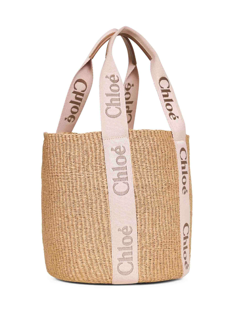 Chloé Woody Shoulder Bag — Beige Paper