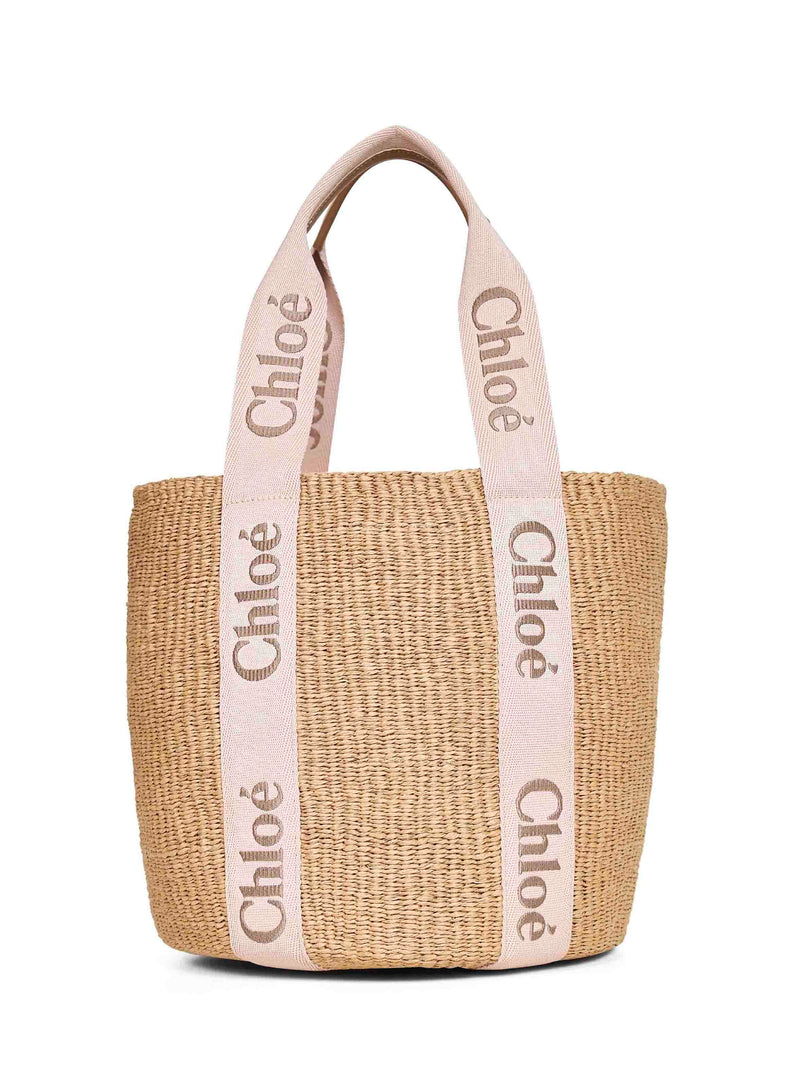Chloé Woody Shoulder Bag — Beige Paper