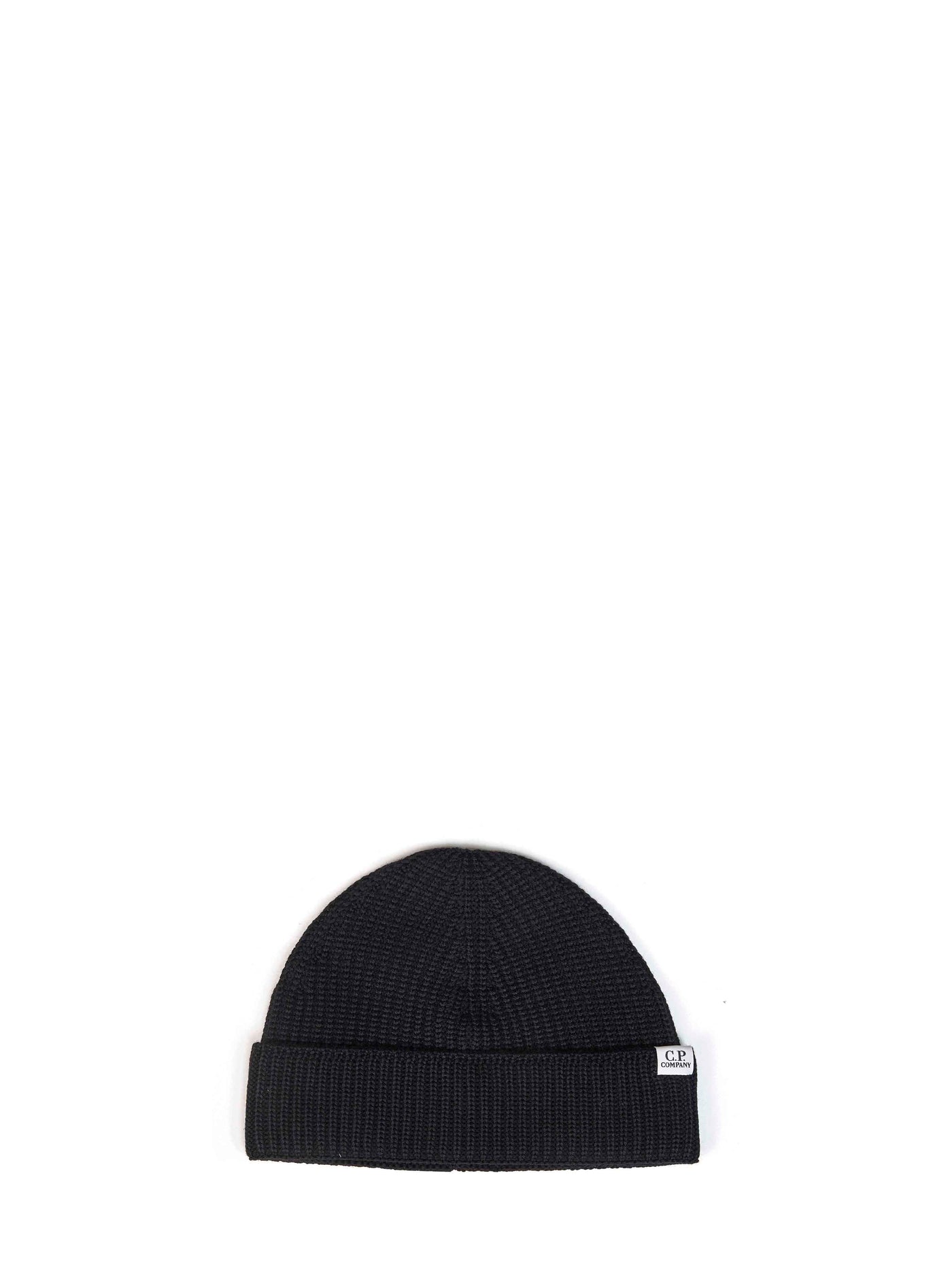 C.p. Company Mac137a005509a999 Extra-Fine Merino Wool Beanie — Black Beanies