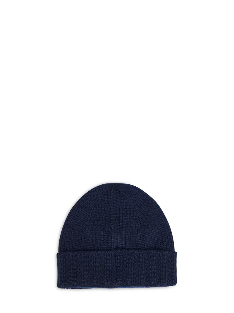 D 4.0 1018615529598 Virgin Wool Beanie — Navy Beanies