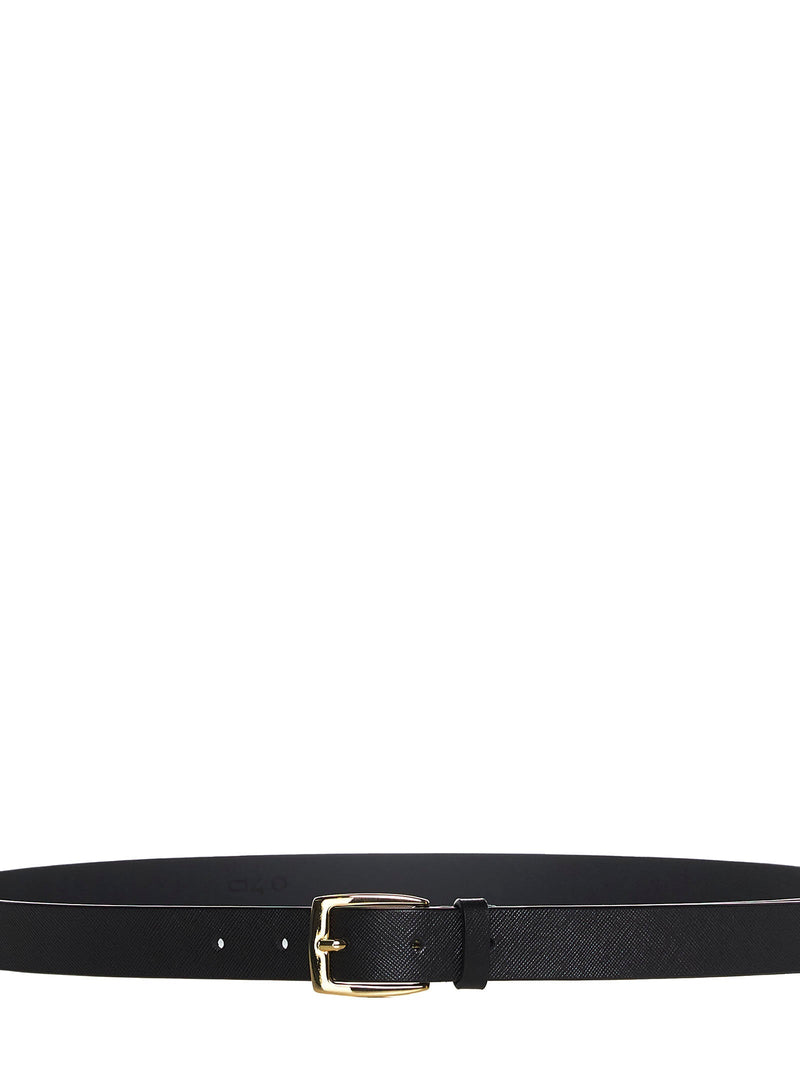 D 4.0 Saffiano Leather Belt — Black Calf