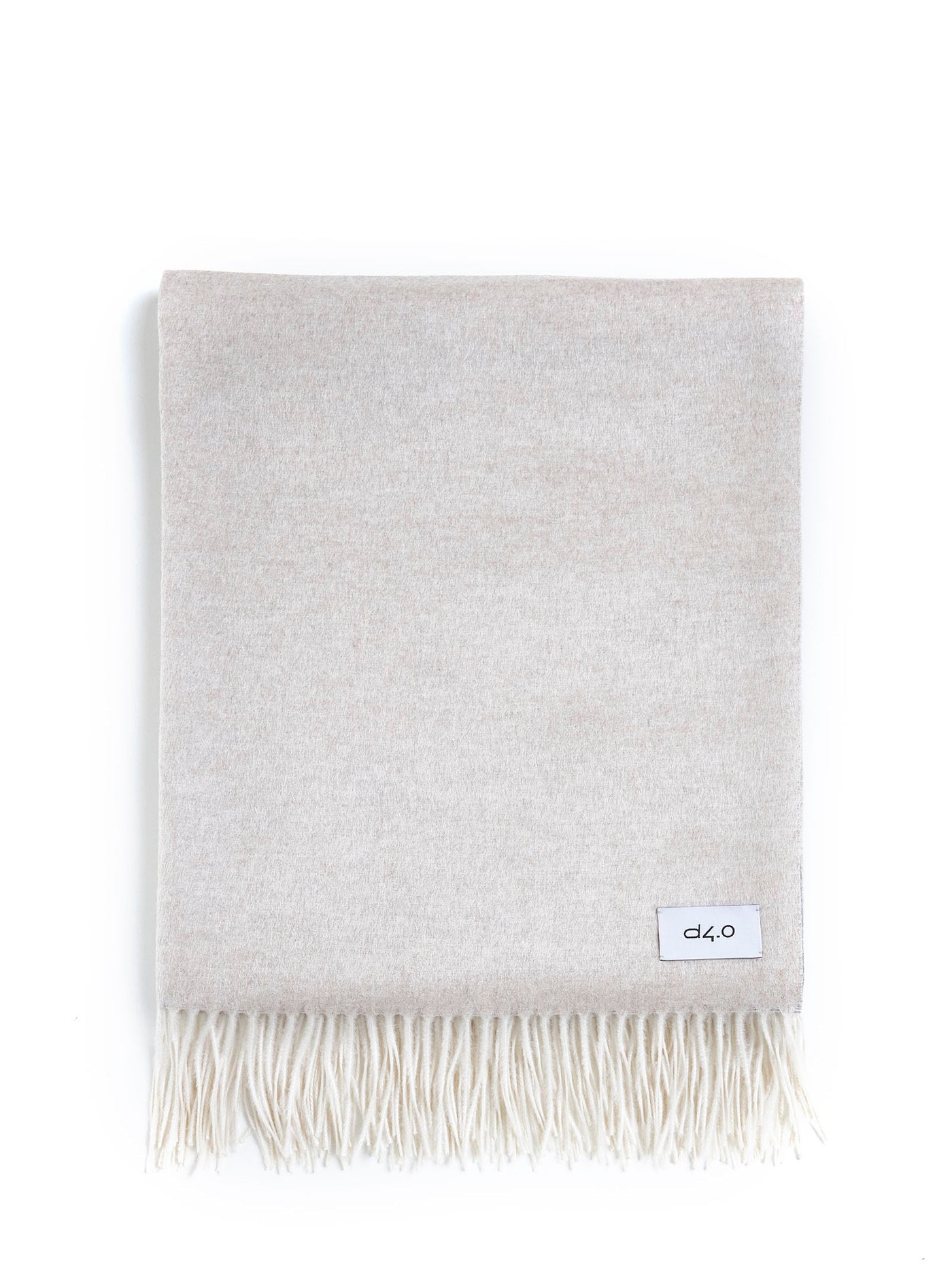 D 4.0 Cashmere-Silk Blend Scarf — Gray Silk / Cashmere Scarfs
