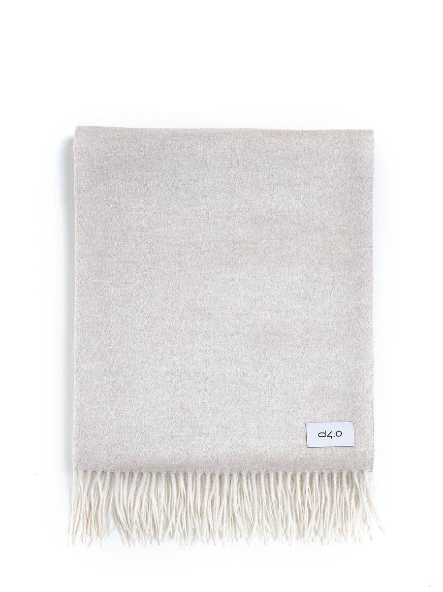 D 4.0 Cashmere-Silk Blend Scarf — Gray Silk / Cashmere Scarfs