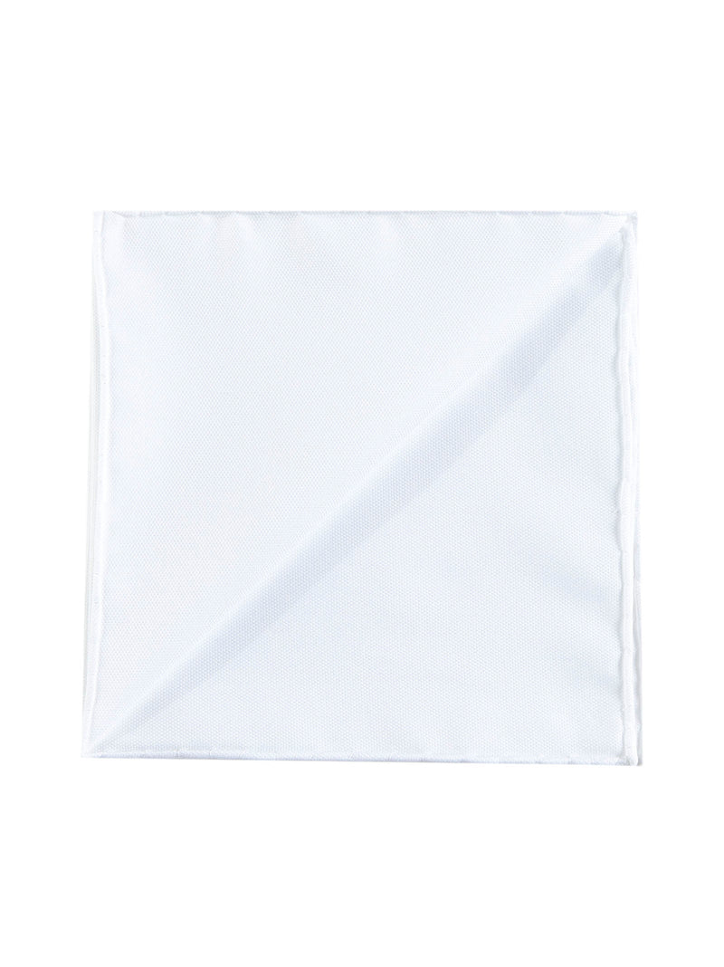D 4.0 Cotton Square Scarf — White Scarfs