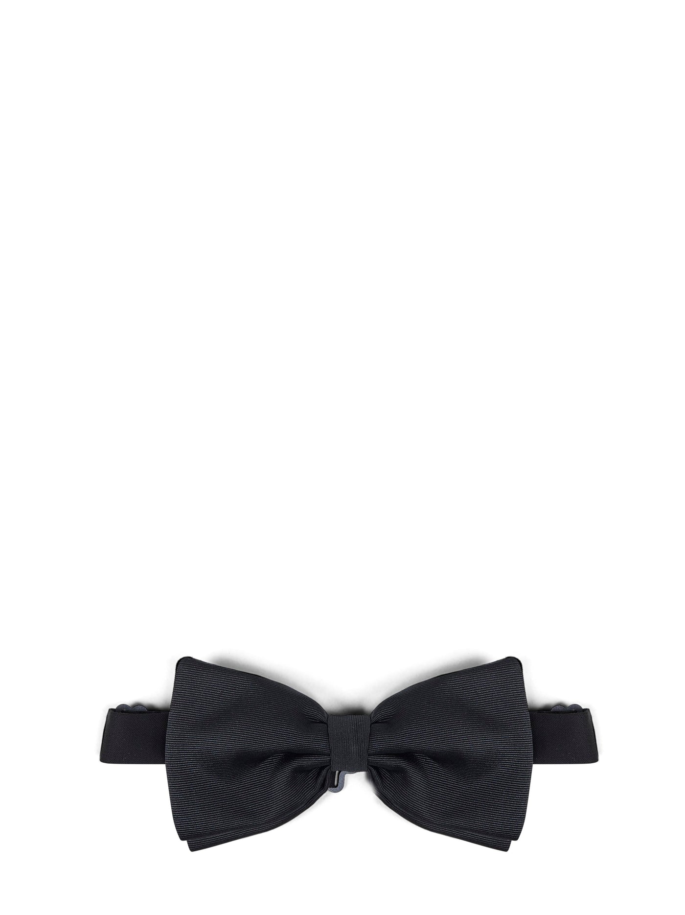 D 4.0 Pre-Tied Grosgrain Bow Tie — Black Ties