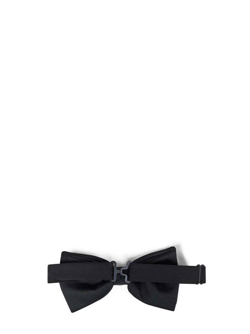 D 4.0 Pre-Tied Grosgrain Bow Tie — Black Ties