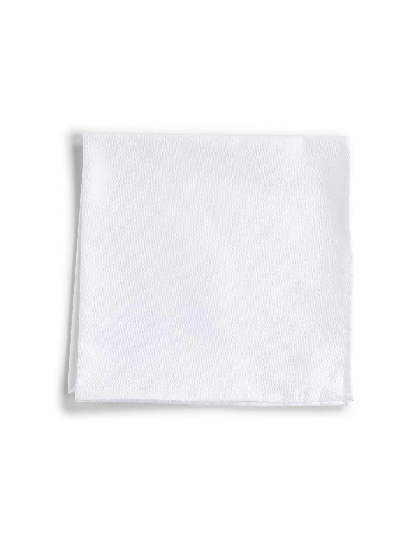 D 4.0 Cotton Pocket Square — White Accessory