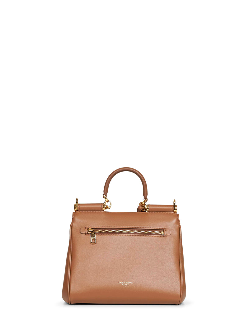 Dolce & Gabbana Top Handle Bag — Camel Calf Leather