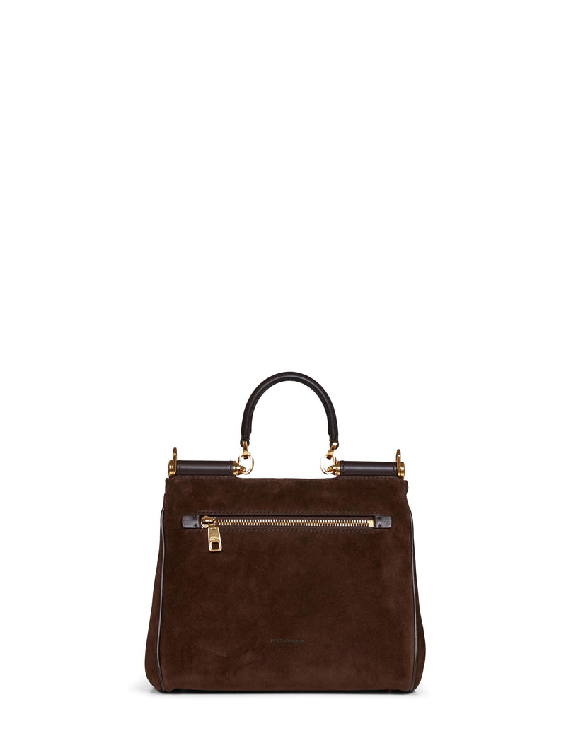 Dolce & Gabbana My Sicily Top Handle Bag — Brown Calf Leather