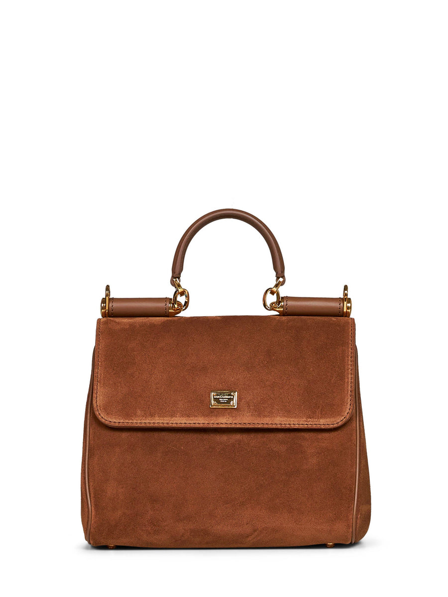 Dolce & Gabbana Top Handle Bag — Camel Calf Leather